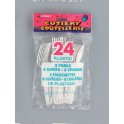 24 ASST SPOON,FORK,KNF WHITE