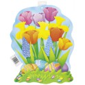 SPRING FLOWERS CUTOUT 16.5''H
