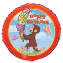 18'' PKG CUR GEO BDAY FOIL BLN
