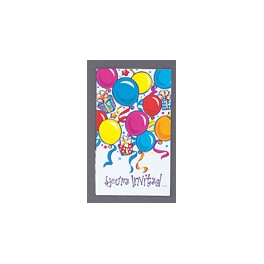 8 BALLOONS & GIFTS INVITATIONS