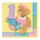 16 1ST B'DAY PINK LUNCH NAPS