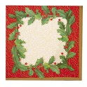 16 CMAS HOLLY LUNCH NAPKINS