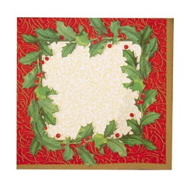 16 CMAS HOLLY LUNCH NAPKINS