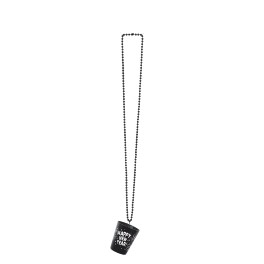 NY BEAD NECKLACE W/ SHOT GLASS