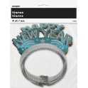 4 NEW YEARS GLITTER TIARAS