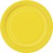 8 SUNFLOWER YELLOW 7'' PLATES