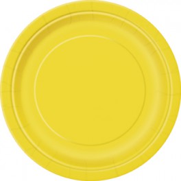 8 SUNFLOWER YELLOW 9'' PLATE