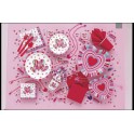 20 HEARTS & STRIPES 9'' PLATES