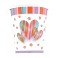 14 HEARTS & STRIPES 9 OZ. CUPS