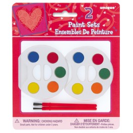 2 VALENTINE PAINT SETS