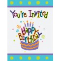 8 BIRTHDAY TREAT INVITATIONS