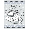 8 WEDDING BELLS THANK YOU NOTE