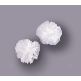 25 PLASTIC POM POMS - WEDDING