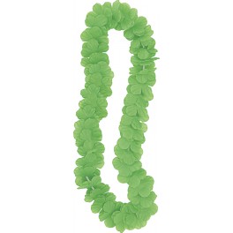 42" FLOWER LEI- LIME GREEN