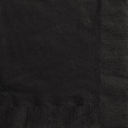 20 MIDNIGHT BLACK LUNCH NAPKIN