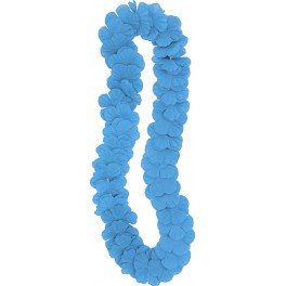 42" FLOWER LEI- TEAL BLUE