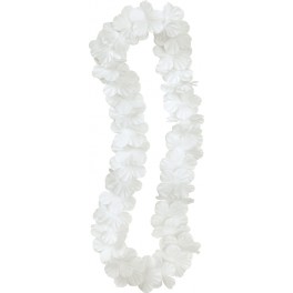 42" FLOWER LEI- WHITE