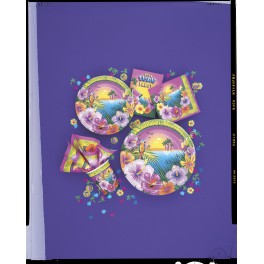 8 LUAU 9'' PLATES