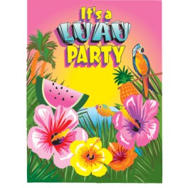 8 LUAU INVITATIONS