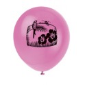 8 LUAU 12'' BALLOONS PRINT 1-S