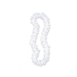 WHITE FLOWER LEI 40''