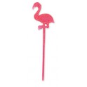24 PLASTIC FLAMINGO PICKS 3"