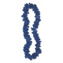 ROYAL BLUE FLOWER LEI 40''