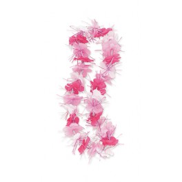 DAZZLE FLOWR LEI 33'' PINK-WHT