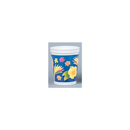 TROPICAL LUAU PLASTC CUP 16 OZ