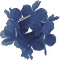 2 FLOWR LEI BRACELETS-RYL BLUE
