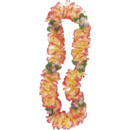 42" ORCHID LEI- PINK/YELLOW