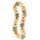 42" ORCHID LEI- WHT/YLW/ORANGE