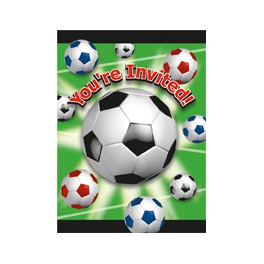 8 SOCCER BALL INVITATION