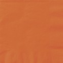 20 PUMPKIN ORANGE LUNCH NAPKIN