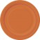 8 PUMPKIN ORANGE 9'' PLATES