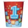 12 1ST BDAY BLKS BLU 9 OZ CUPS