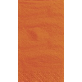 20 PUMPKIN ORANGE GUEST NAPKNS