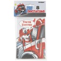 8 FAST FIRE ENGINE INVITES