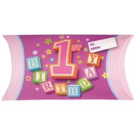 8 1ST BDAY BLK PINK TRT BOXES