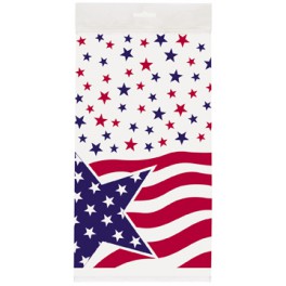 AMERICAN FLAG TABLECOVER PLSTC