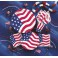 8 AMERICAN FLAG 9" PLATES
