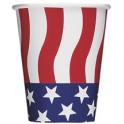 8 AMERICAN FLAG 9OZ CUPS