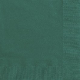 20 FOREST GREEN BEV. NAPKINS