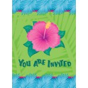 8 TROPICAL BLOOM INVITATIONS