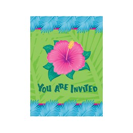 8 TROPICAL BLOOM INVITATIONS