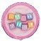 18" PKG BABY GIRL BLOCKS FOIL