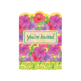 8 FLORAL OASIS INVITATIONS