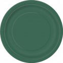 8 FOREST GREEN 7'' PLATES