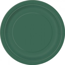 8 FOREST GREEN 7'' PLATES