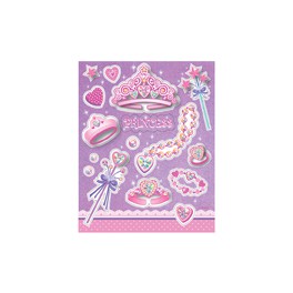 4 BIRTHDAY PRINCESS STCKR SHTS